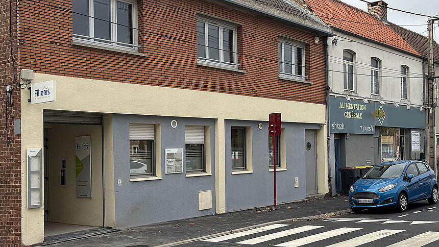 Façade du bâtiment du centre de santé de Méricourt